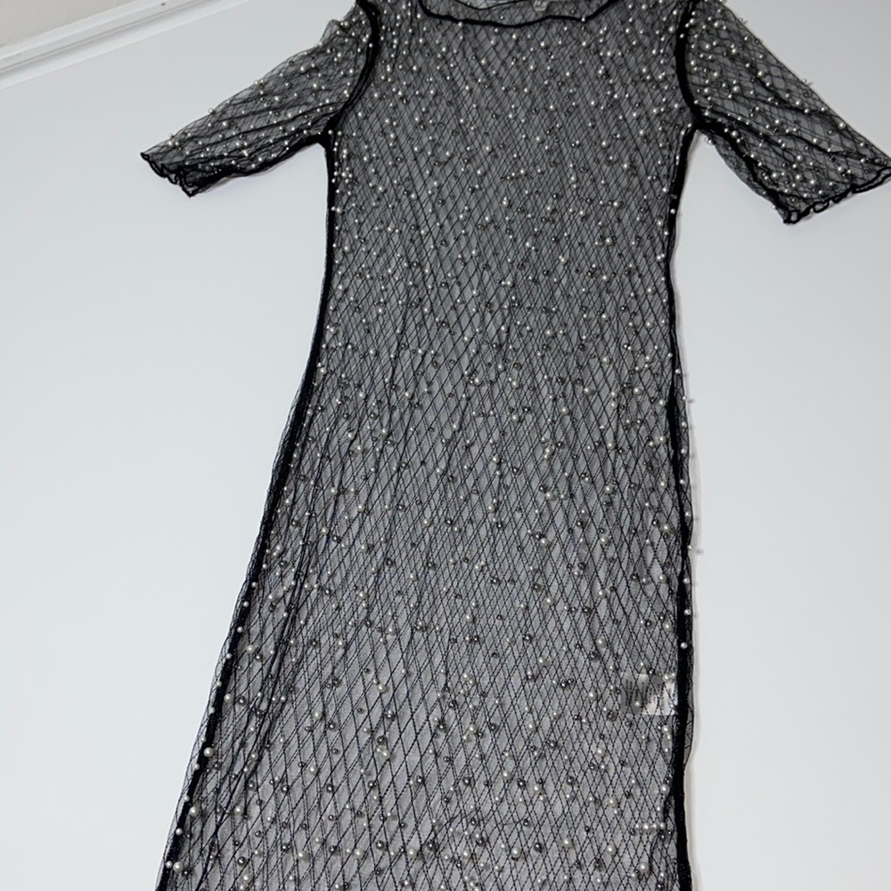 Pearl see through dress